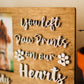 You left paw prints on our hearts - pet memorial frame - pet memorial gift - pet loss gift - pet signs - dog memorial signs - dog memorial