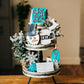 Winter Wonderland Tiered Tray - Snowman Tiered Tray - Let It Snow - Rae Dunn Cocoa Decor - Baby It's cold outside - Walking in a winter Tray