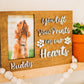 You left paw prints on our hearts - pet memorial frame - pet memorial gift - pet loss gift - pet signs - dog memorial signs - dog memorial