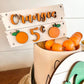 Orange Tiered Tray - Orange Themed Tiered Tray - Squeeze the day signs - Florida Tiered Tray - Fruit Themed Tiered Tray - Summer Tiered Tray