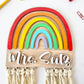 Teacher Name Sign, Rainbow, Teacher Appreciation Gift Personalized, Preschool Teacher,