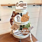 Coffee Bar Tiered Tray - Coffee Tiered Tray - Coffee Bar Decor - Coffee Tiered Tray Decor Bundle - Coffee Signs - Coffee Signs for Kitchen