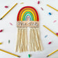 Teacher Name Sign, Rainbow, Teacher Appreciation Gift Personalized, Preschool Teacher,