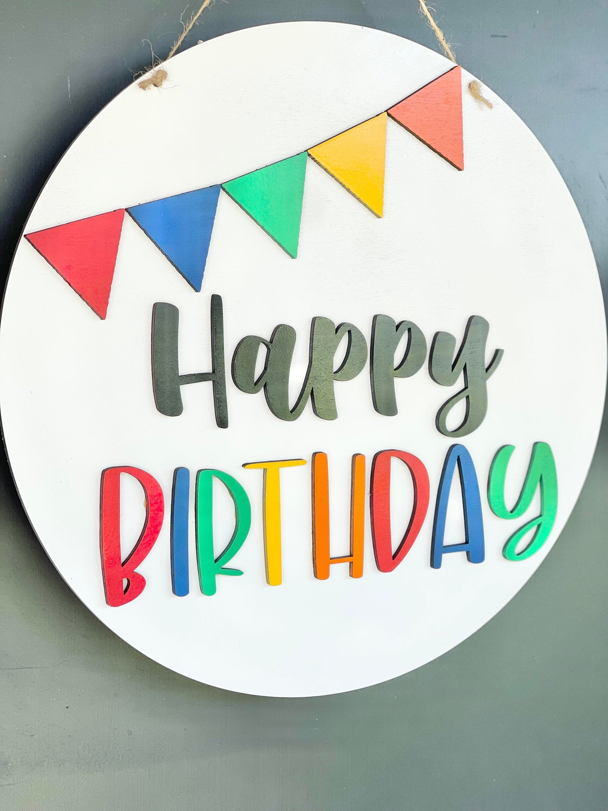 Happy Birthday Door Hanger - Birthday Banner Door Hanger - Birthday Door Sign - Birthday Door Decor - Birthday Door Banner - Birthday Signs