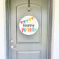 Happy Birthday Door Hanger - Birthday Banner Door Hanger - Birthday Door Sign - Birthday Door Decor - Birthday Door Banner - Birthday Signs