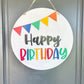 Happy Birthday Door Hanger - Birthday Banner Door Hanger - Birthday Door Sign - Birthday Door Decor - Birthday Door Banner - Birthday Signs