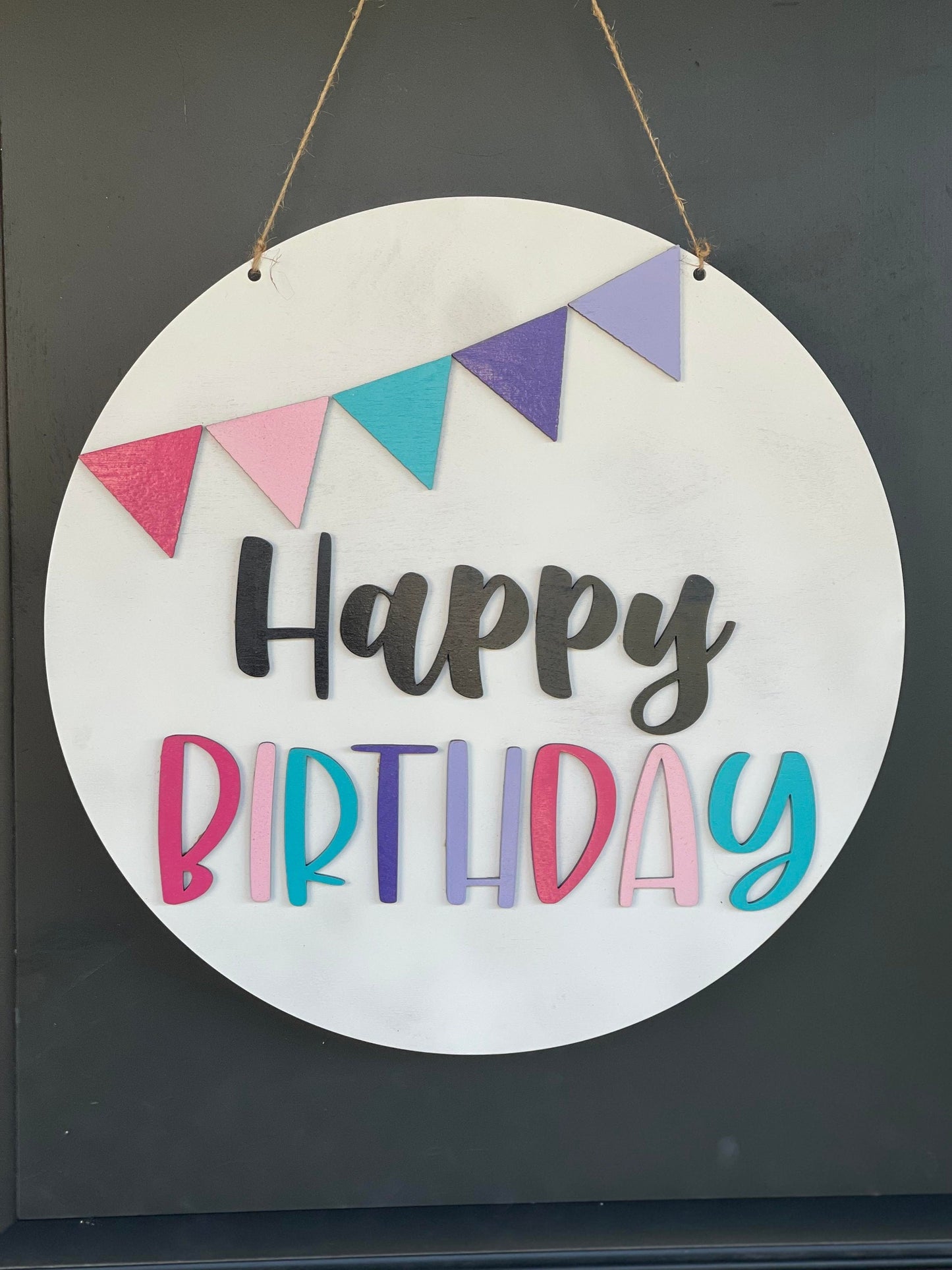 Happy Birthday Door Hanger - Birthday Banner Door Hanger - Birthday Door Sign - Birthday Door Decor - Birthday Door Banner - Birthday Signs