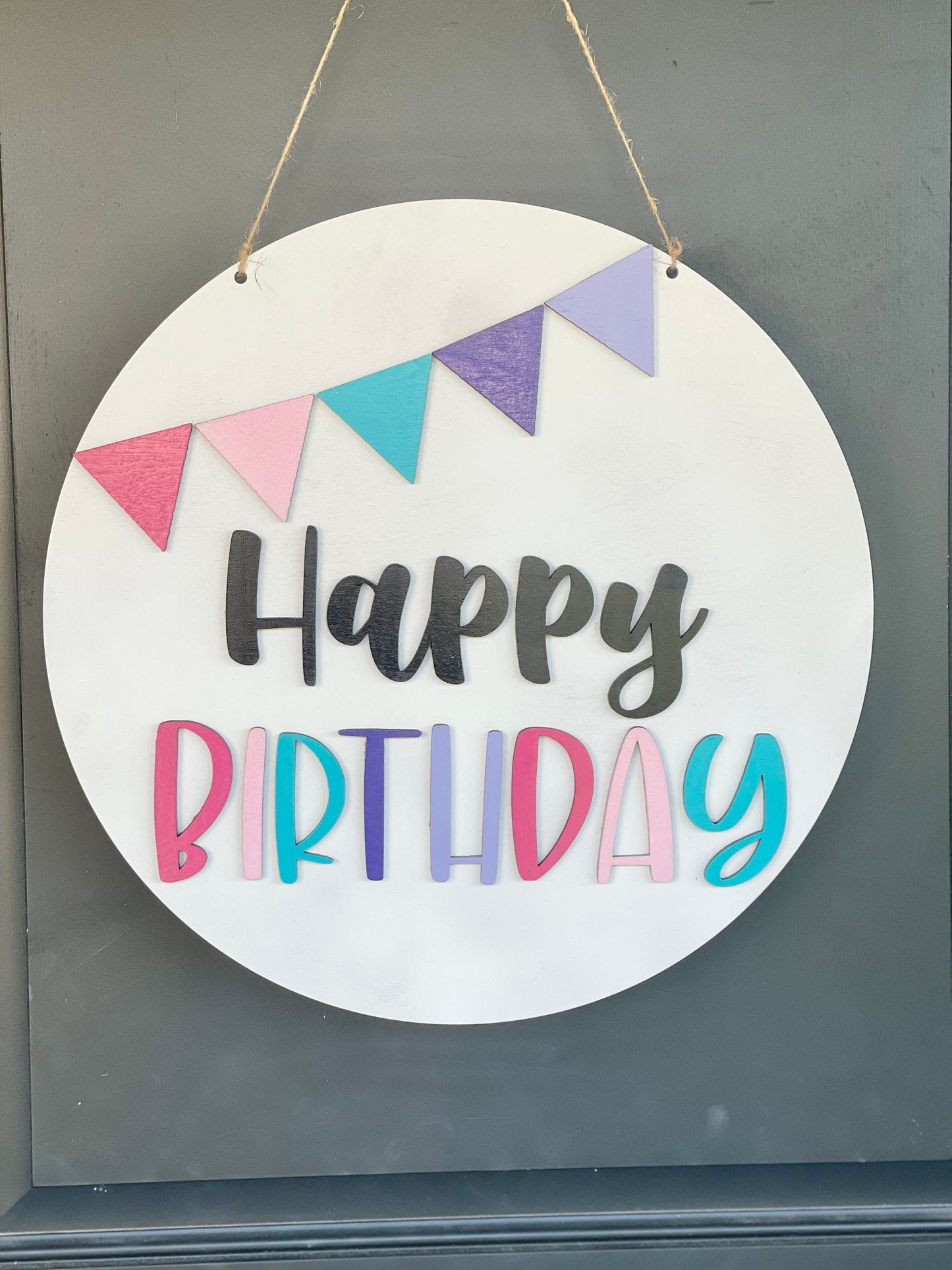 Happy Birthday Door Hanger - Birthday Banner Door Hanger - Birthday Door Sign - Birthday Door Decor - Birthday Door Banner - Birthday Signs