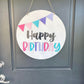 Happy Birthday Door Hanger - Birthday Banner Door Hanger - Birthday Door Sign - Birthday Door Decor - Birthday Door Banner - Birthday Signs