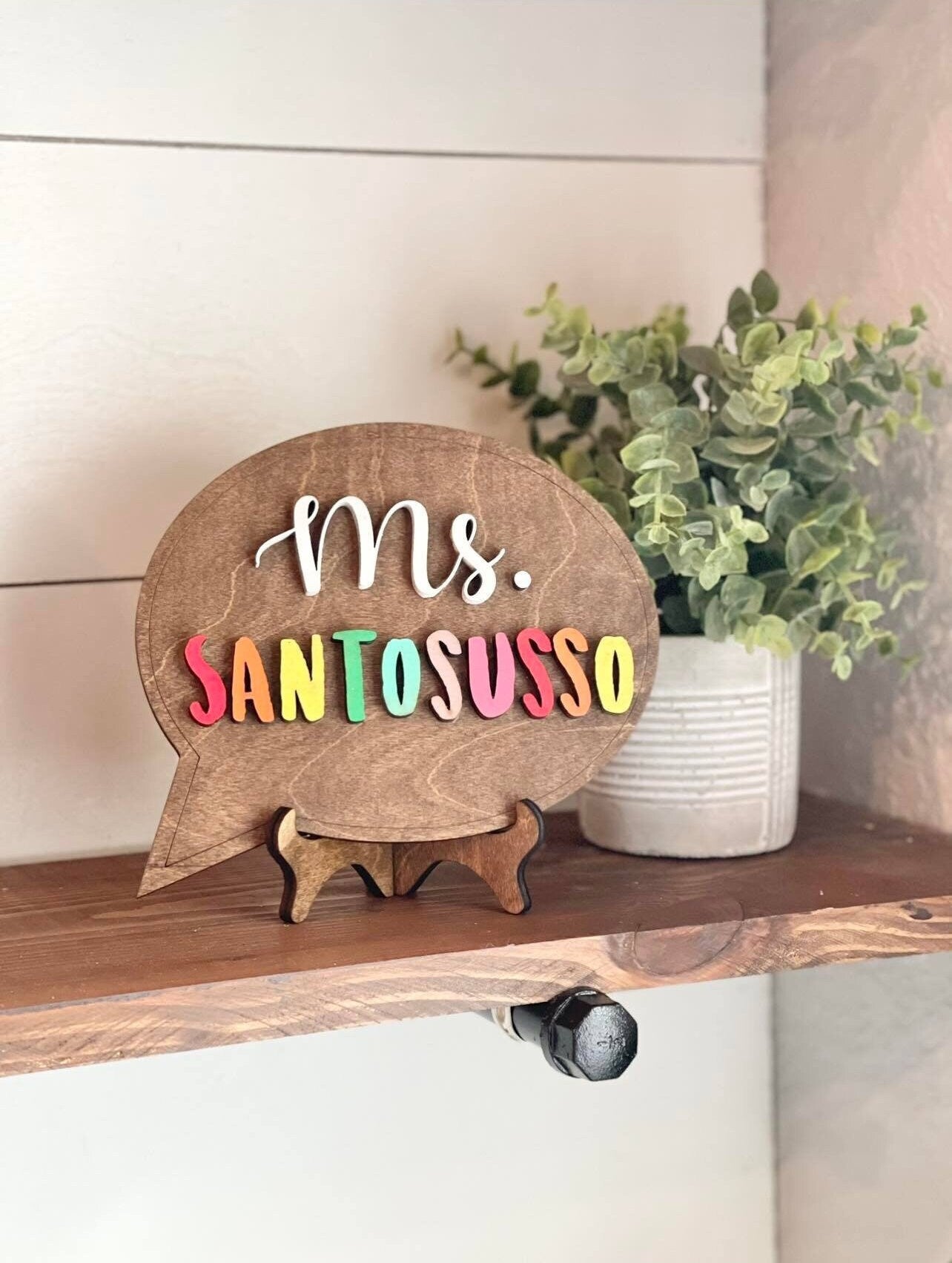 Speech Therapist Gift - Personalized Desktop Speech Therapist Sign - Mini Speech Bubble Sign for Therapists - Gifts for Speech Therapists