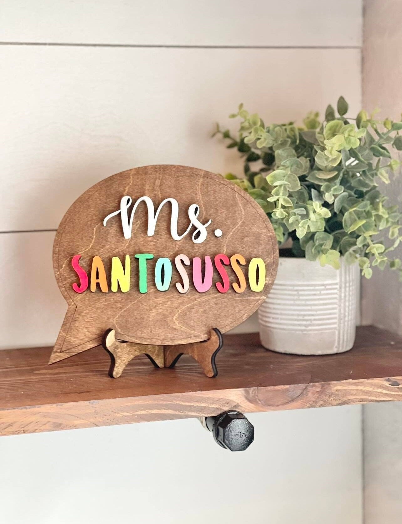 Speech Therapist Gift - Personalized Desktop Speech Therapist Sign - Mini Speech Bubble Sign for Therapists - Gifts for Speech Therapists