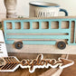 Adventure Awaits Tiered Tray - Traveling Themed Signs - Traveling Tiered Tray - Bus Life Signs - Wanderlust Signs - Explorer Signs - Skoolie