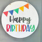 Happy Birthday Door Hanger - Birthday Banner Door Hanger - Birthday Door Sign - Birthday Door Decor - Birthday Door Banner - Birthday Signs