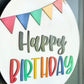 Happy Birthday Door Hanger - Birthday Banner Door Hanger - Birthday Door Sign - Birthday Door Decor - Birthday Door Banner - Birthday Signs