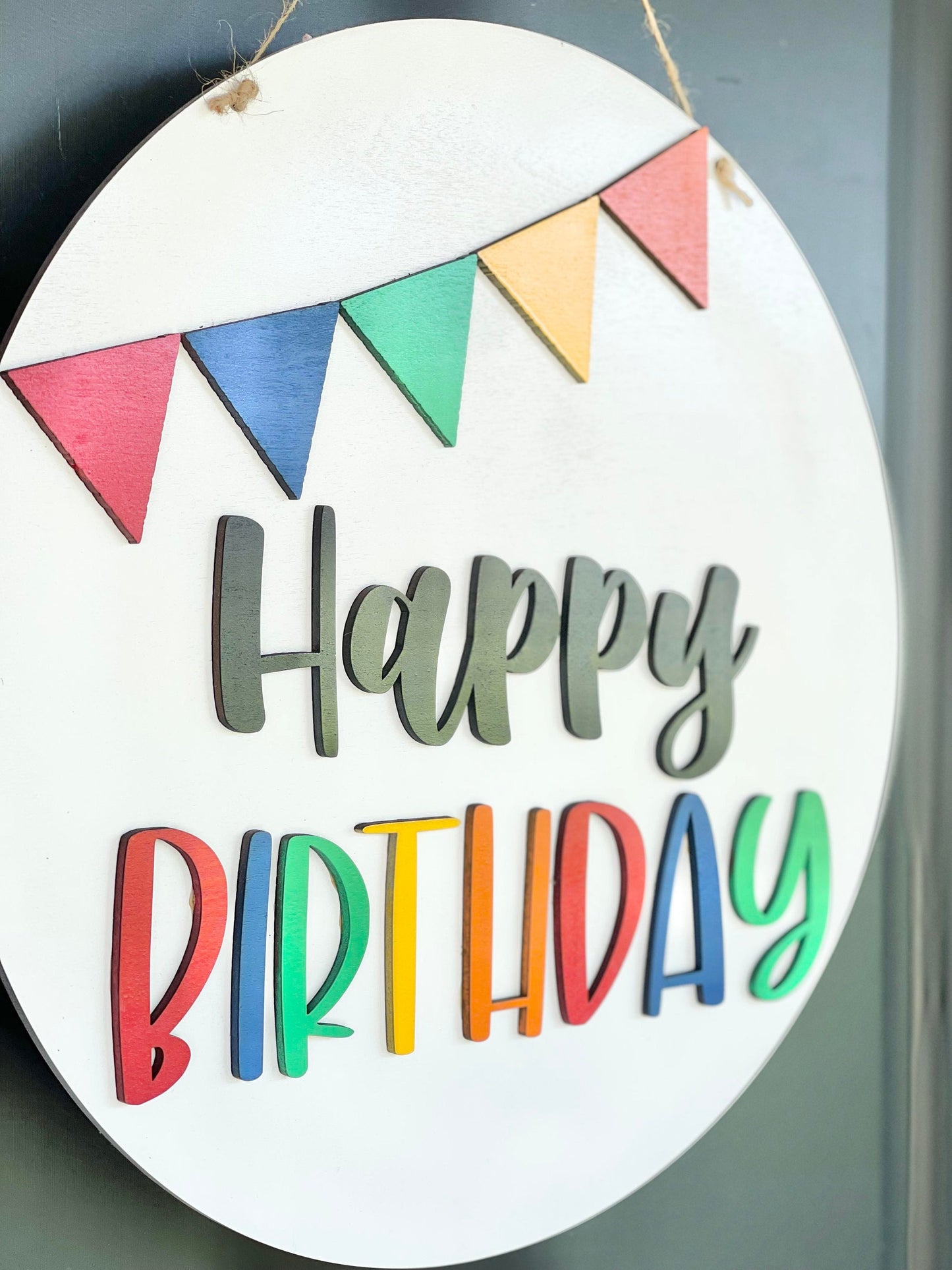 Happy Birthday Door Hanger - Birthday Banner Door Hanger - Birthday Door Sign - Birthday Door Decor - Birthday Door Banner - Birthday Signs