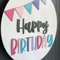 Happy Birthday Door Hanger - Birthday Banner Door Hanger - Birthday Door Sign - Birthday Door Decor - Birthday Door Banner - Birthday Signs