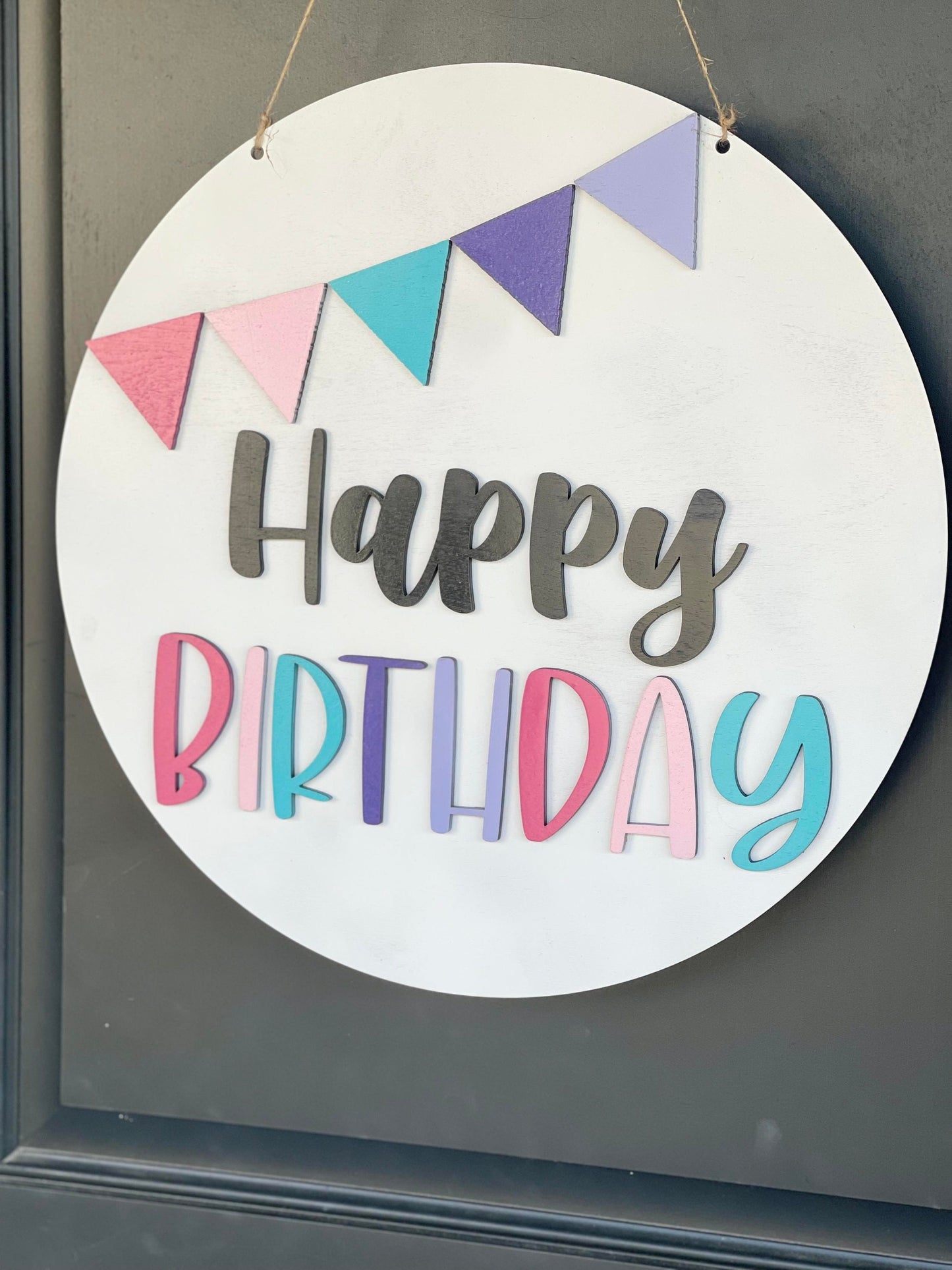 Happy Birthday Door Hanger - Birthday Banner Door Hanger - Birthday Door Sign - Birthday Door Decor - Birthday Door Banner - Birthday Signs