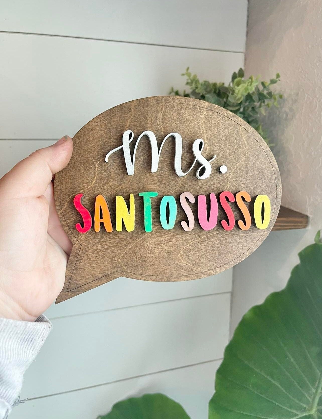 Speech Therapist Gift - Personalized Desktop Speech Therapist Sign - Mini Speech Bubble Sign for Therapists - Gifts for Speech Therapists