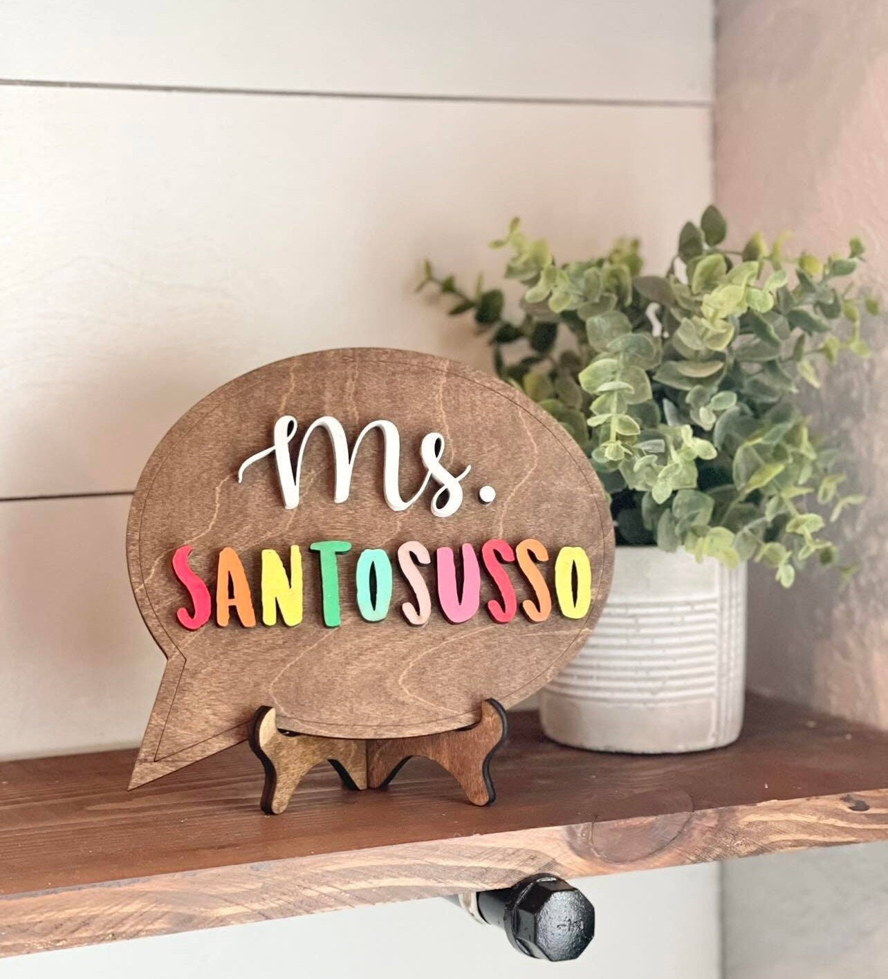 Speech Therapist Gift - Personalized Desktop Speech Therapist Sign - Mini Speech Bubble Sign for Therapists - Gifts for Speech Therapists