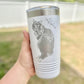 Custom Engraved Dog Portrait Tumbler - Gifts for Dog Moms - Gifts for Dog Dads - Pet Lover Gifts - Gifts for Pet Parents - Dog or Cat Gift