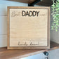 Best Daddy Ever - Hands down! Hand print sign, Personalized Father's day Handprint Sign - Gifts for Dads - Father's day handprint 2024