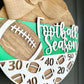 Football Season Door Hanger - Customize with your team colors - Football Door Sign - Football Front Door Sign