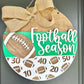 Football Season Door Hanger - Customize with your team colors - Football Door Sign - Football Front Door Sign