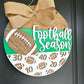 Football Season Door Hanger - Customize with your team colors - Football Door Sign - Football Front Door Sign