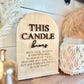 This Candle Burns Memorial Wedding Sign - Wedding Loved ones Sign Boho Wedding Decor - Memorial Candle Wedding Display - Wedding Signs