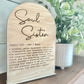 Soul Sister Definition Sign - Boho Wood Sign - a thoughtful gift for Friends - Meaningful Gift for Soul Sister - Soul Sister Signs