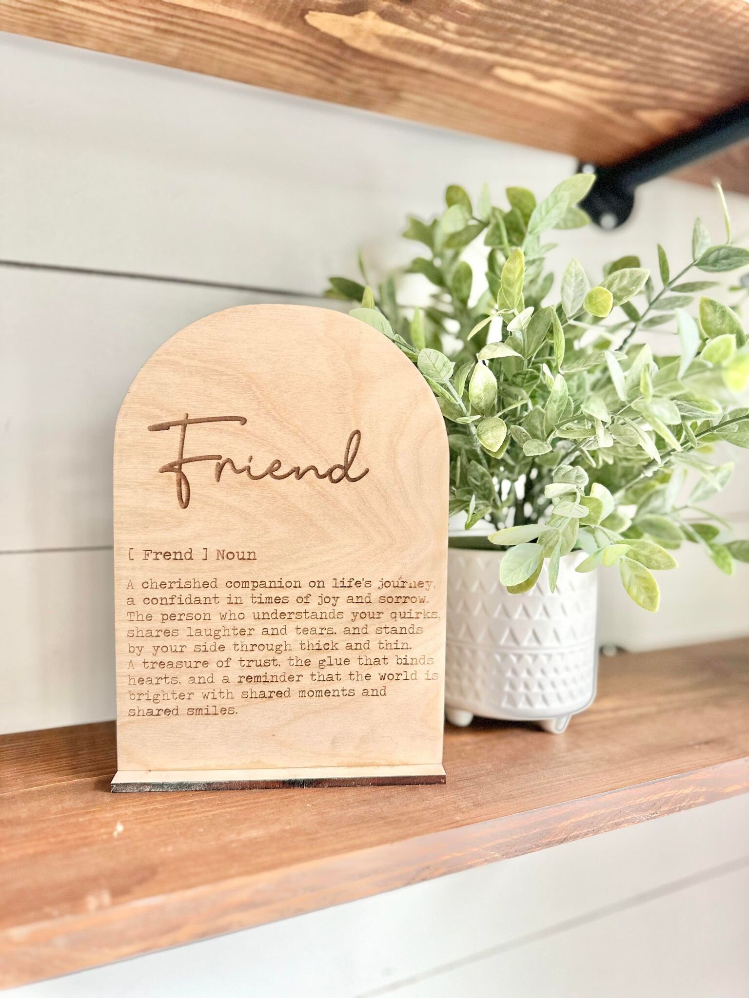 Friend Sign - Boho Wood Sign - a thoughtful gift a friend - Gift for a Friend - Gift for her -