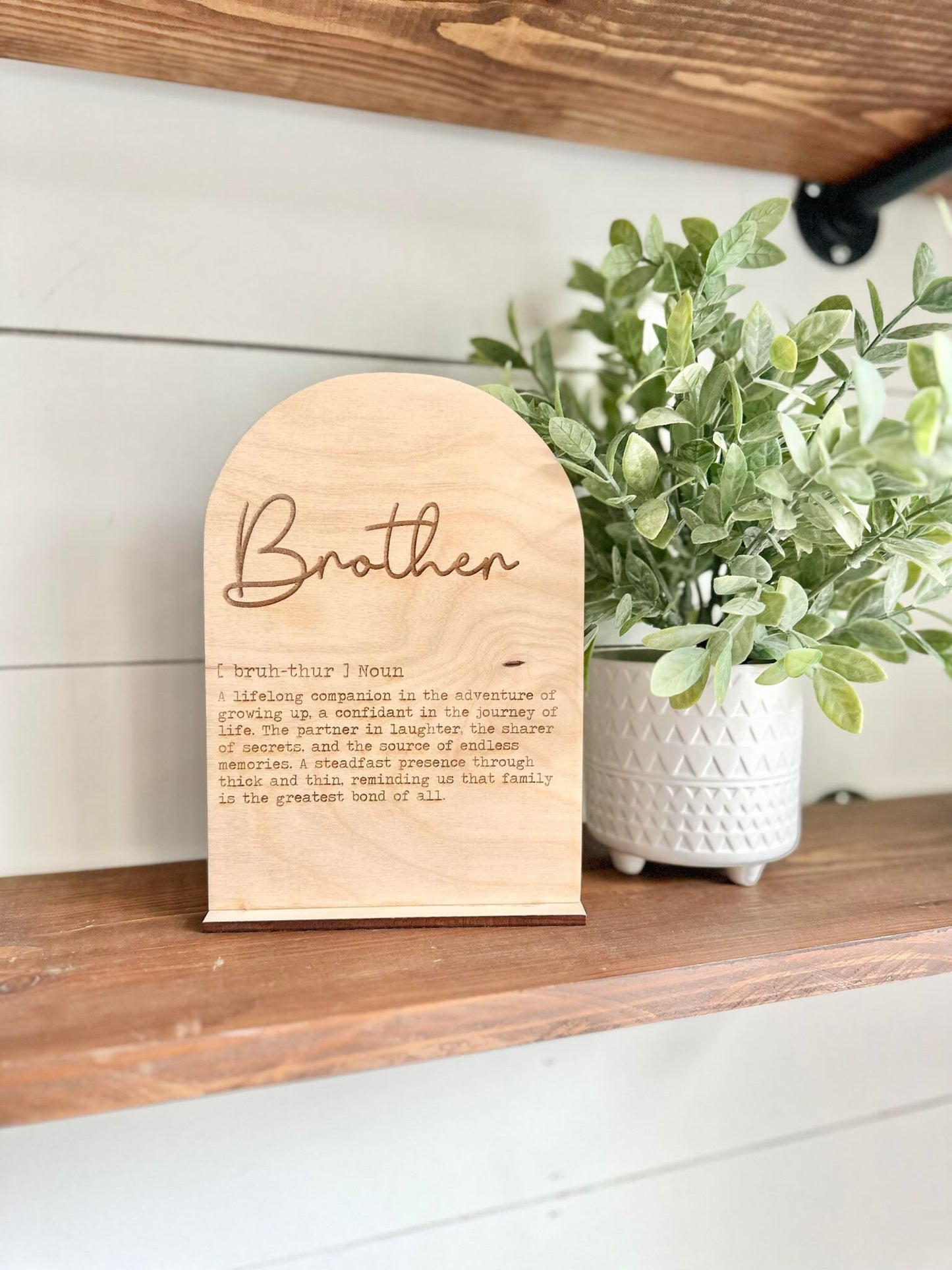 Brother Definition Sign - Gifts for Brothers - Sign for Brother - Brother Definition shelf Sign - Brother Christmas Gift - Birthday Gift