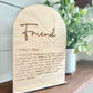 Friend Sign - Boho Wood Sign - a thoughtful gift a friend - Gift for a Friend - Gift for her -