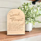 Speech Therapist - Boho Wood Sign - a thoughtful gift for a Speech Therapist - gifts for SLP, Speech Language Pathologist Gift