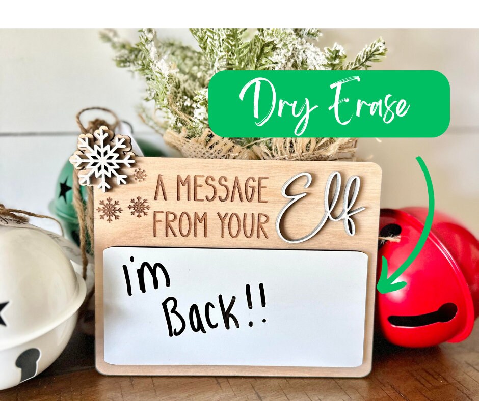 Message from your Elf, Elf Message board, Christmas Elf, Elf Accessories