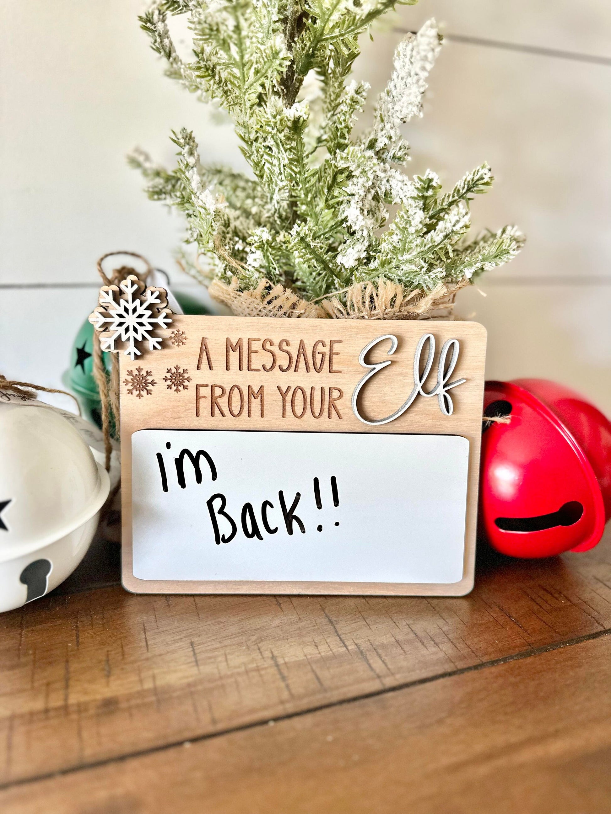 Message from your Elf, Elf Message board, Christmas Elf, Elf Accessories