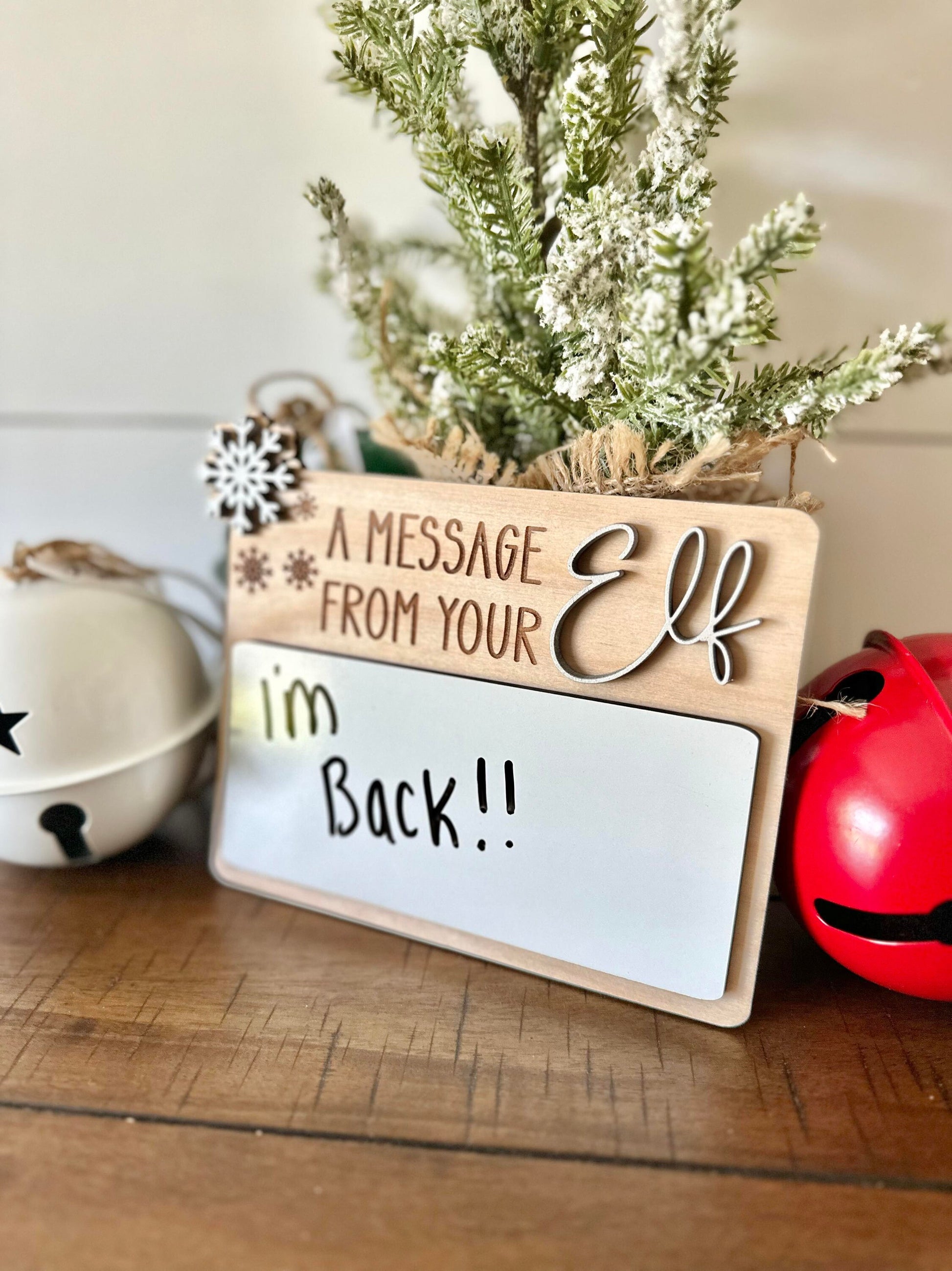 Message from your Elf, Elf Message board, Christmas Elf, Elf Accessories