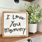 Handwriting Gift, I love you Sign, Handwriting Gift from Child, Mothers Day Gift, Gifts for Mom