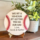 We Hit a Home Run Having You as Our Dad - Baseball Sign for Dads - Father's Day Gift - Gifts for Dads - Sports Dad Gift - Dad Gift