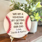 I Hit a Home Run By Getting You As My Dad - Baseball Sign for Dads - Father's Day Gift - Gifts for Dads - Sports Dad Gift - Dad Gift