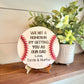 We Hit a Home Run Having You as Our Dad - Baseball Sign for Dads - Father's Day Gift - Gifts for Dads - Sports Dad Gift - Dad Gift