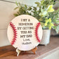 I Hit a Home Run By Getting You As My Dad - Baseball Sign for Dads - Father's Day Gift - Gifts for Dads - Sports Dad Gift - Dad Gift