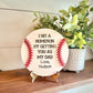 I Hit a Home Run By Getting You As My Dad - Baseball Sign for Dads - Father's Day Gift - Gifts for Dads - Sports Dad Gift - Dad Gift