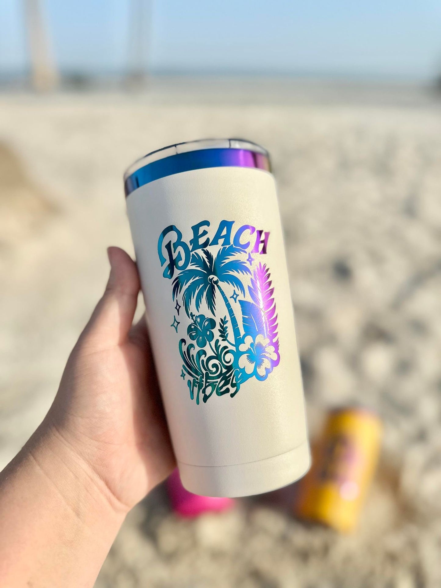 Personalized Beach Tumbler, Vacation Tumbler, Summer Tumblers