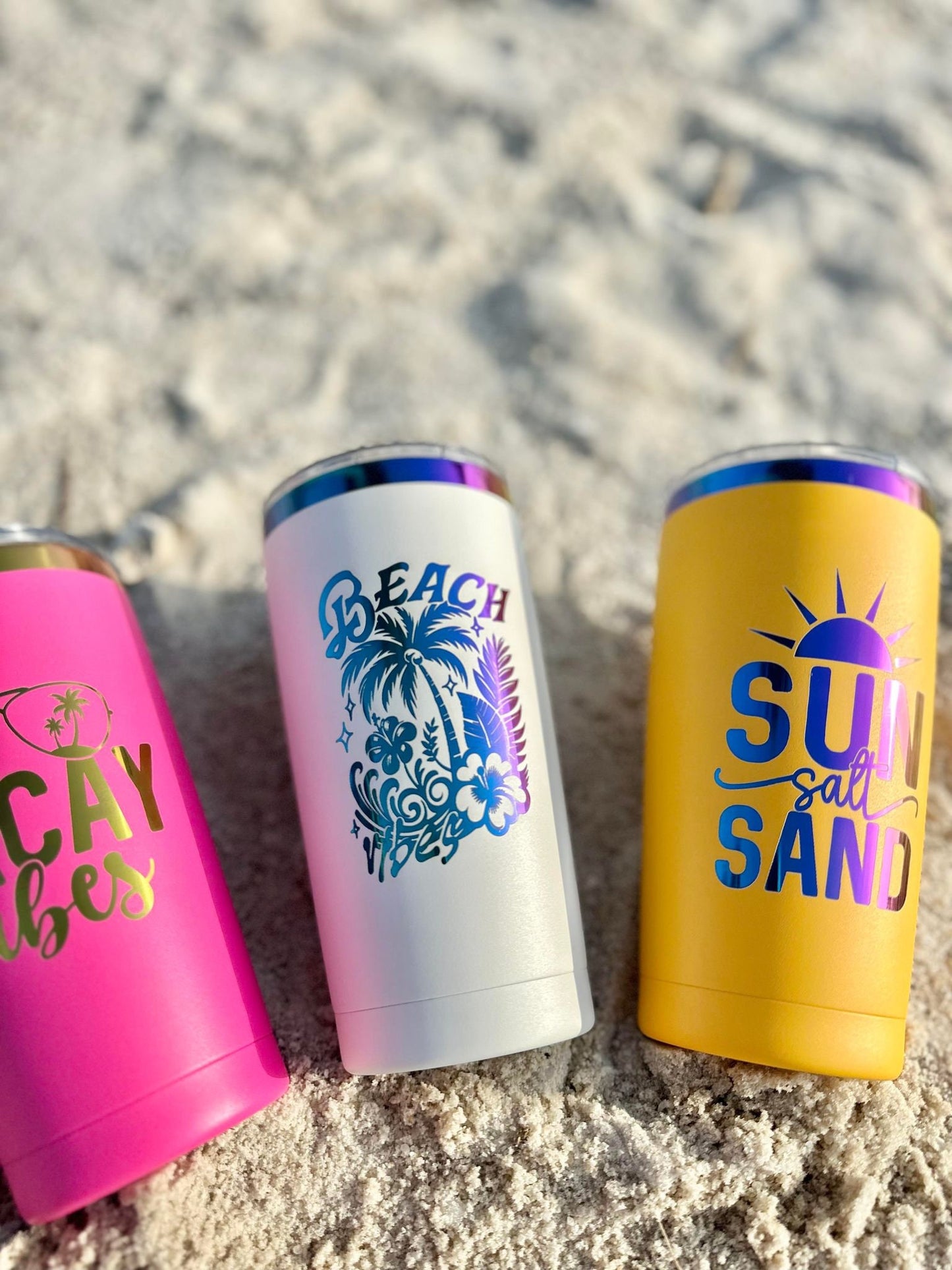 Personalized Beach Tumbler, Vacation Tumbler, Summer Tumblers