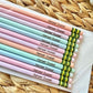 Personalized Engraved Pastel Pencil Set of 12 Pencils by Walnut + Birch